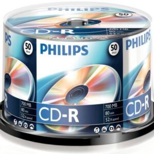 Pack 50x CD-R 80min 700MB 52x - PHILIPS