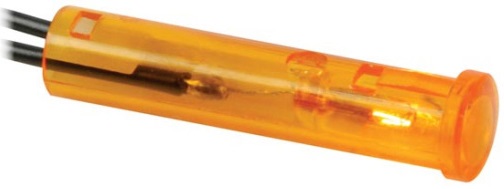 Avisador c/ Fios 12VDC (Ø7mm) Laranja
