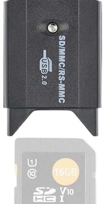 Leitor Cartão USB MMC / SD / SDHC / SDXC (Preto) - NEDIS