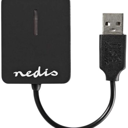 Leitor de Cartão All-in-One USB 2.0 (Preto) - NEDIS