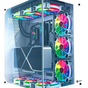 Caixa Gaming ATX Cronos RGB Vidro Temperado USB 3.0 (Frost) - TALIUS
