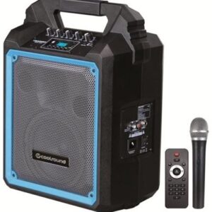 Coluna Port?til Amplificada Pro200 6,5 200W c/ Bateria + Microfone Pro Cool Series - COOLSOUND