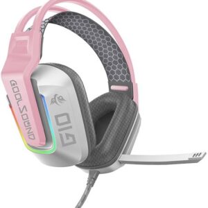 Auscultadores Headset Gaming G10 (Rosa) - COOLSOUND