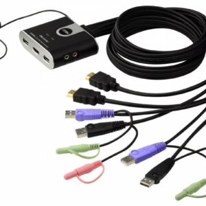 KVM 2P USB HDMI Áudio - ATEN