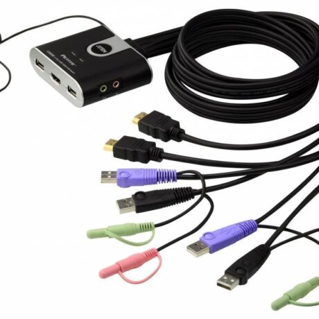 KVM 2P USB HDMI Áudio - ATEN