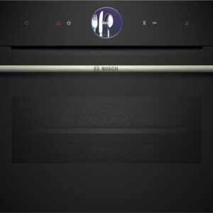 Forno Compacto de Encastre Serie 8 CSG7361B1 c/ Função Vapor 47L 3300W (Preto) - BOSCH