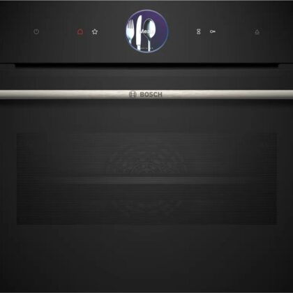 Forno Compacto de Encastre Serie 8 CSG7361B1 c/ Função Vapor 47L 3300W (Preto) - BOSCH