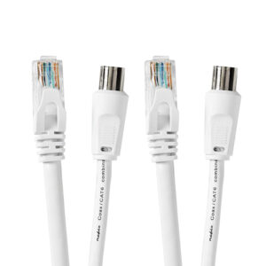 Cabo Coaxial RF Femea / RJ45 CAT6 Coaxial RF Macho / RJ45 CAT6 (1,5 mts) - NEDIS