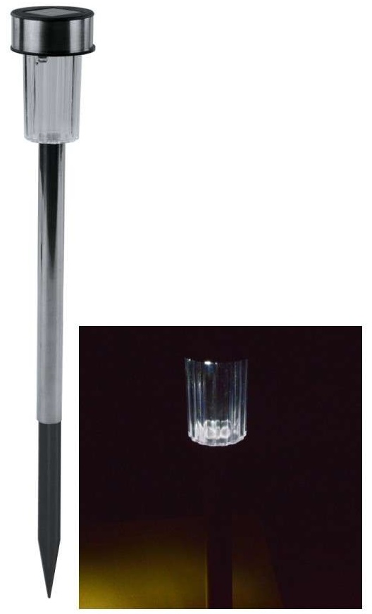 Candeeiro Exterior Solar 1 LED p/ Jardim
