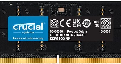 Memória RAM 16GB DDR5 5600 MHz ECC - CRUCIAL