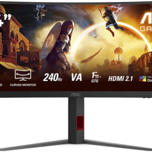 Monitor Curvo UltraWide CU34G4Z VA W-LED 34 WQHD 21:9 240Hz FreeSync Premium - AOC