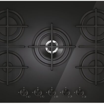 Placa a Gás CVG74WTB 5 Zonas (Preto) - CANDY