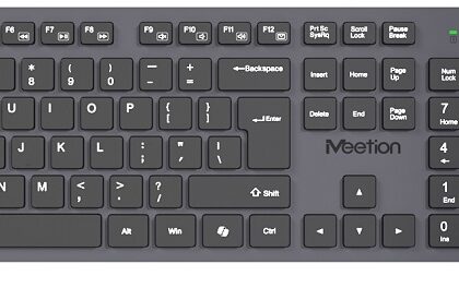 Teclado + Rato CW216 Wireless/Bluetooh PT (Cinzento) - MEETION