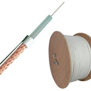 Bobine Cabo Coaxial Branco RG59 Cobre (100 mts)