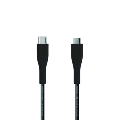 Cabo USB 2.0 Aisens A107-0350 USB Tipo-C Macho - Micro Usb até 15W 60Mbps 2m Preto