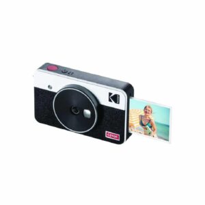 Camara Digital Instantanea Kodak Mini Shot 2 Retro – Tamanho Foto 5.3×8.6cm Inclue 2x Papel Fotográfico