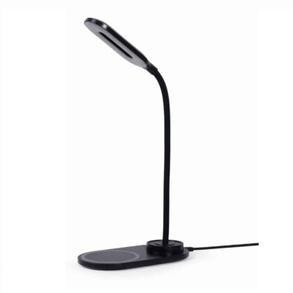 Candeeiro Lâmpada de Mesa Gembird com Carregamento Wireless Preto