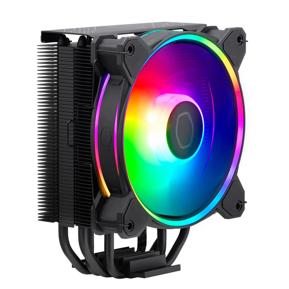 Dissipador CPU Cooler Master Hyper 212 Halo ARGB Preto 120mm