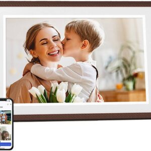 Moldura Digital 10.1 Frameo WiFi (Castanho Escuro) - ARZOPA