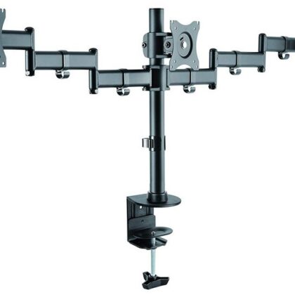 Suporte de Mesa p/ 3x Monitores/TV´s 13~27 (Preto) - TooQ