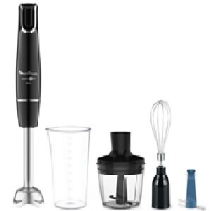 Varinha Mágica Infinyforce c/ 2 Acessórios + Lâmina p/ Picar Gelo DD944810 1000W (Preto) - MOULINEX