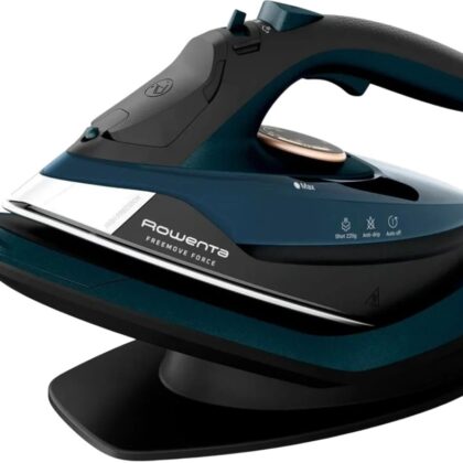Ferro de Engomar a Vapor DE6725D1 2800W (Preto/Azul) - ROWENTA