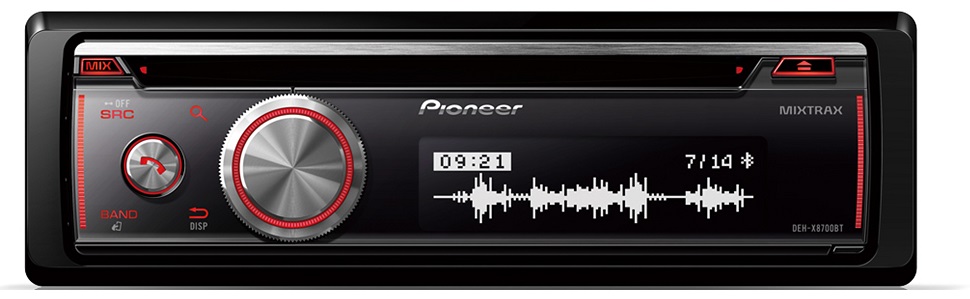 Auto R?dio RDS AM/FM 4x 50W MOSFET CD/USB/AUX/BLUETOOTH - Pioneer