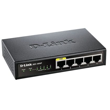 Switch de Rede Não-Gerido Fast Ethernet 100 Mbit/s PoE Preto (5 portas) - D-LINK