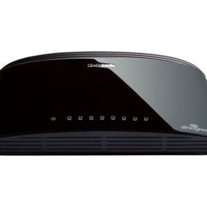 Switch de Rede 8 Portas N?o-Gerido Fast Ethernet 100 Mbit/s (Preto) - D-LINK