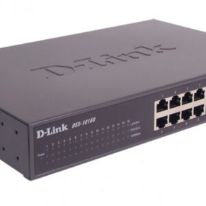 Switch de Rede N?o-Gerido Fast Ethernet 100 Mbit/s Preto (16 Portas) - D-LINK