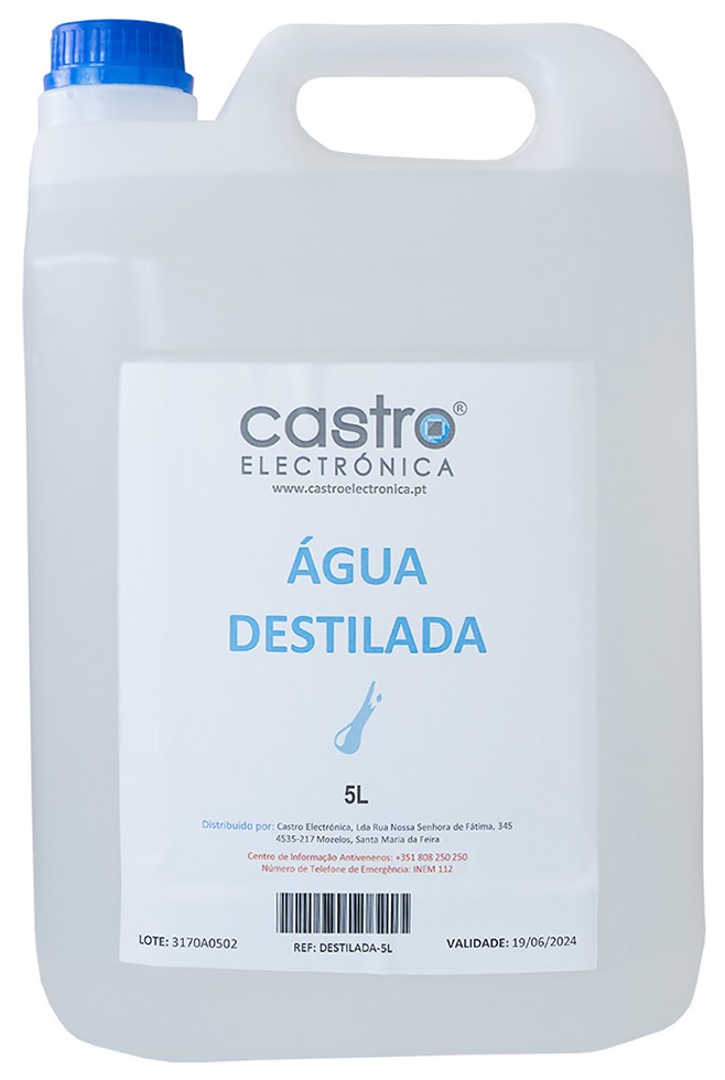 Água Destilada/Desmineralizada (5L) - ProFTC