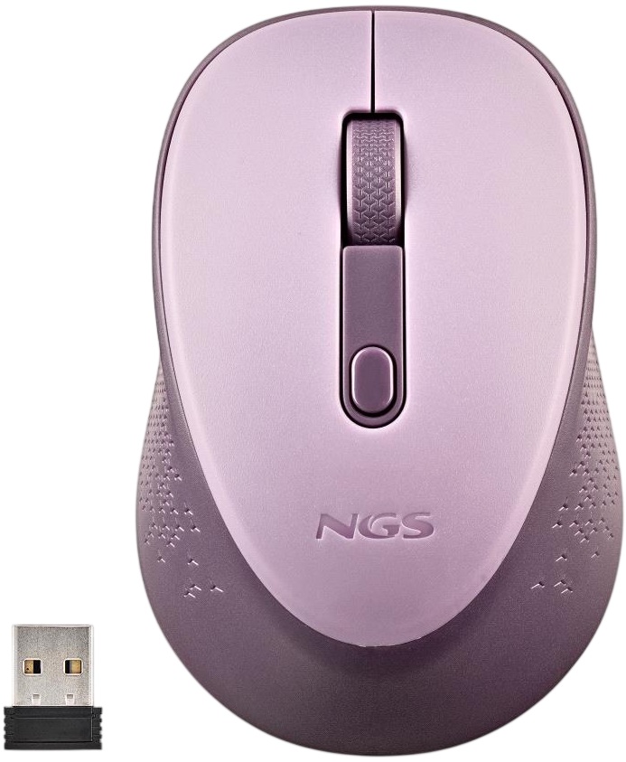 Rato Ótico RF Wireless DEW 1600DPI (Lilás) - NGS