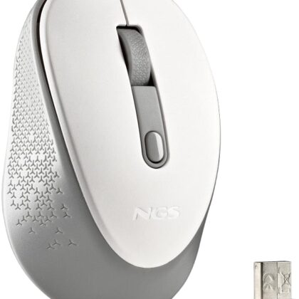 Rato RF Wireless Ótico DEW 1600DPI (Branco) - NGS