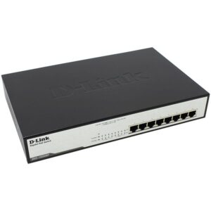 Switch de Rede N?o-Gerido 1U L2 Gigabit Ethernet 1000 Mbit/s PoE Preto (8 portas) - D-LINK