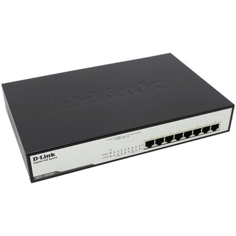 Switch de Rede Não-Gerido 1U L2 Gigabit Ethernet 1000 Mbit/s PoE Preto (8 portas) - D-LINK