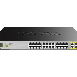 Switch de Rede Não-Gerido L2 Gigabit Ethernet 1000 Mbit/s PoE Preto (24 portas) - D-LINK