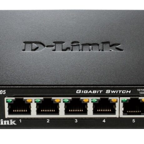 Switch de Rede N?o-Gerido L2 Gigabit Ethernet 1000 Mbit/s Preto (5 Portas) - D-LINK