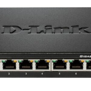 Switch de Rede 8 Portas Não-Gerido L2 Gigabit Ethernet 1000 Mbit/s - D-LINK