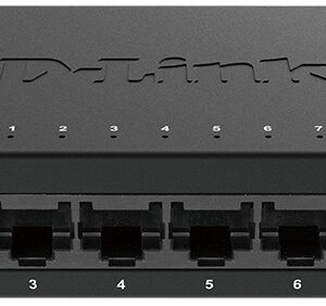 Switch de Rede N?o-Gerido 8 Portas Gigabit (Preto) - D-LINK