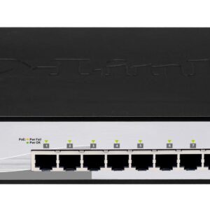 Switch de Rede Gerido 1U L2 Preto PoE (12 Portas) - D-LINK