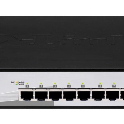 Switch de Rede Gerido 1U L2 Preto PoE (12 Portas) - D-LINK