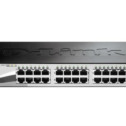 Switch de Rede 1U L2 Gigabit Ethernet 1000Mbit/s Preto (24 Portas) - D-LINK