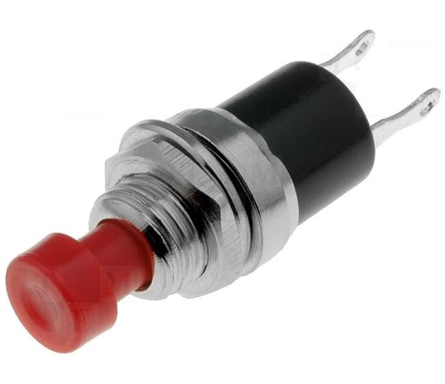 Pulsador Mini OFF-(ON) Vermelho