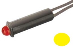 Led 5mm 220V c/ Fios (Amarelo)
