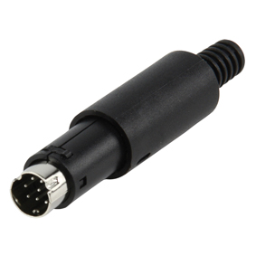 Ficha Mini DIN Macho 8 Pinos