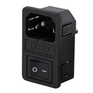 Base de Corrente Tripolar c/ Porta Fusivel + Interruptor