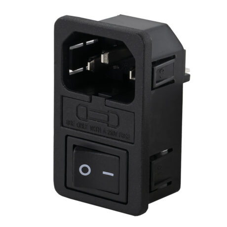Base de Corrente Tripolar c/ Porta Fusivel + Interruptor