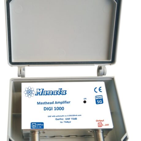 Amplificador de Mastro Inteligente 75dBuV 1E/1S UHF 15dB - MANATA