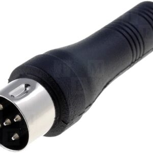 Ficha Adaptadora DIN Macho 5P - Jack 6,3mm Femea