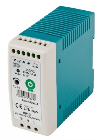 Fonte Alimentação DIN 12VDC 5A 60W - POS
